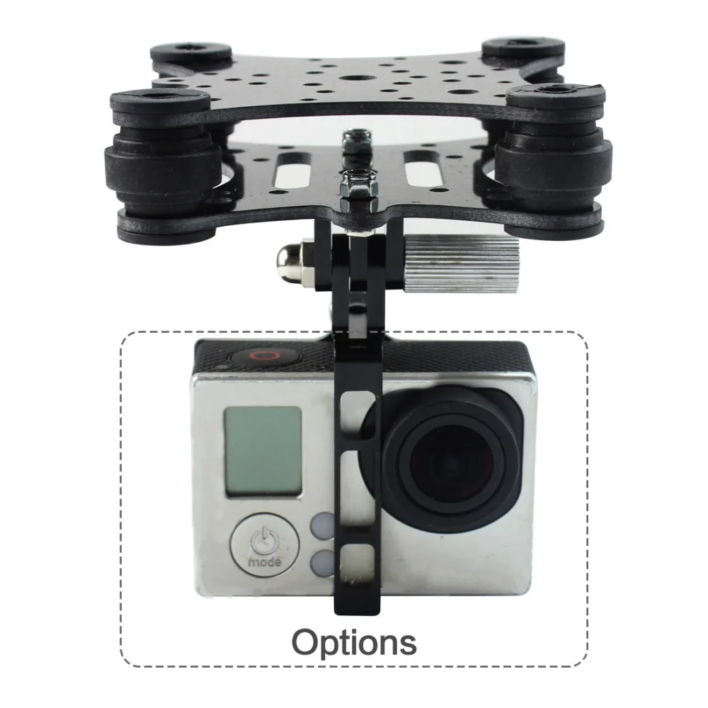 Carbon Fiber Camera Gimbal Mount FPV Shock Absorber Damping PTZ for DJI Phantom Quadcopter Multicopter for