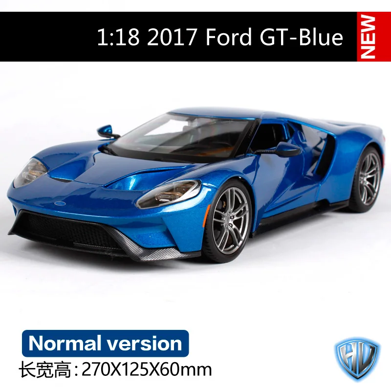 Maisto 1:18 Ford GT спортивная машина литая под давлением модель автомобиля игрушка Новинка в коробке 31384 Синий Желтый Серебряный три цвета на выбор - Цвет: 31384