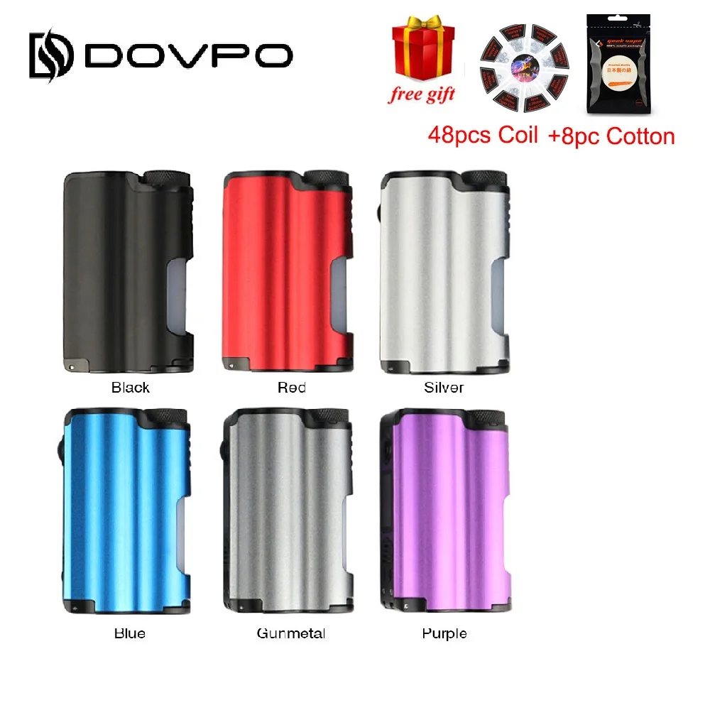 

Original DOVPO Topside 90W Top Fill TC Squonk MOD with 10ml Large Squonk Bottle & 0.96 Inch OLED Screen VS Luxotic BF Box Mod