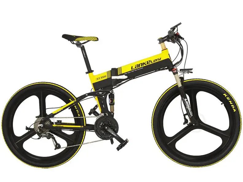 

LANKELEISI XT750-Z Foldable E-Bike 26 inch 27 Speeds Hydraulic Suspension Fork 400W 48V 10Ah Lithium Baterry