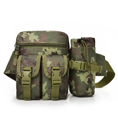 Многофункциональная тактическая сумка для инструментов, нейлоновый чайник, рыболовное снаряжение, походный поясной комплект, сумка, Военный Рюкзак - Цвет: B