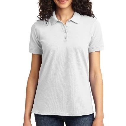 Port & Company LKP155 Ladies Core Blend Pique Polo T-Shirt White - Medium (1)