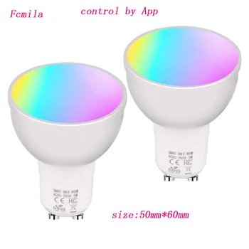 

6W Wifi Control LED Gold Cup and Silver Cup Smart Wifi Led Bulb LED Cup Lamp Google Home and Amazon Alexa E27 E26 E14 B22
