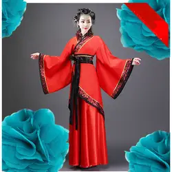 Леди Девушка китайский традиционный Древний Тан костюм Hanfu костюмы для взрослых женщин женские Hanfu платье сценические костюмы Hanfu Платья