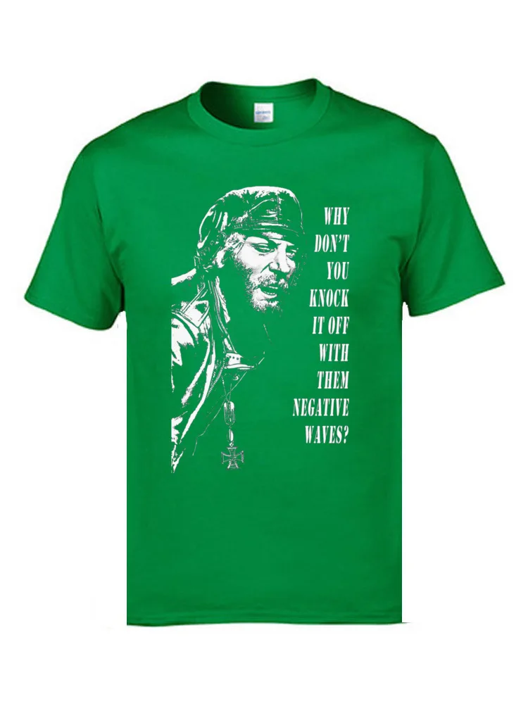 Design Birthday T-shirts Designer ostern Day Short Sleeve Crewneck Tops Shirt Pure Cotton Men's Casual Tops & Tees Kellys Heroes Oddball Says white decal 654 green