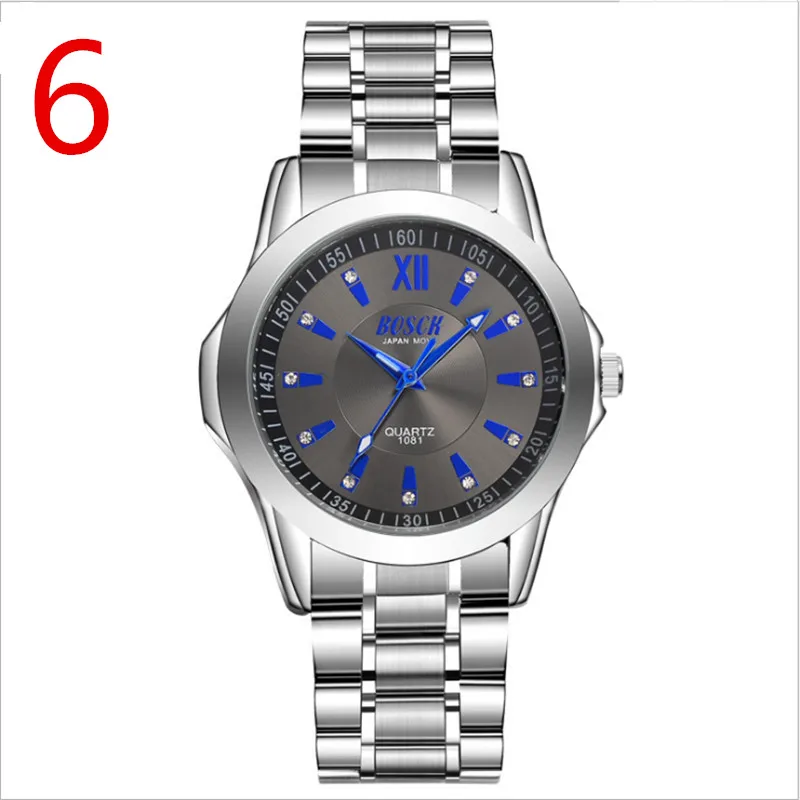

Men's stainless steel watch band business quartz watch.Contracted fashion