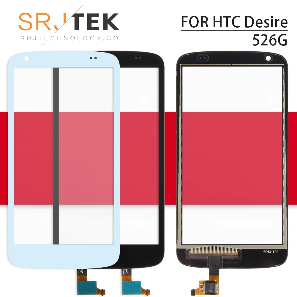 

Srjtek For HTC Desire 526G Screen Touch Digitizer Sensor Front Glass Panel Replacement 4.7'' For HTC Desire 526 G Black/White