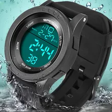 SANDA спортивные часы для мужчин Топ бренд Роскошные военные наручные часы мужские цифровые водонепроницаемые часы для улицы Relogio Masculino