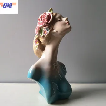 

Chinese Style Classical Beauty Resin Figure Head Portraits Sculpture Personality Bedroom Coffee Shop Desktop Decoration X1978
