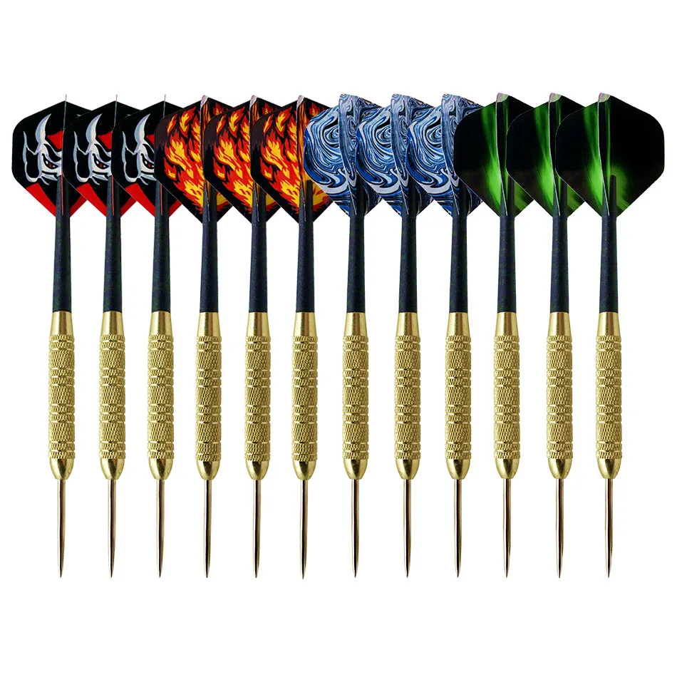 Us 4 99 Cavalier 17g Professional Darts Steel Tip Set Dart Flights Indoor Dart Needle For Sporting Game Golden Body 3pcs Dart Flights Steel Tip
