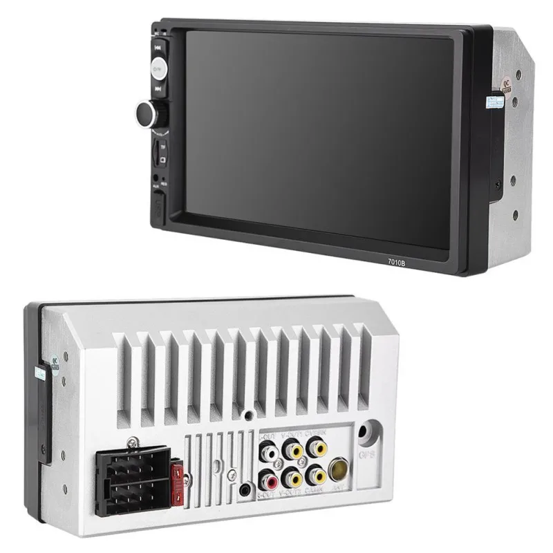 

New Good 7010B 2 Din Multimedia Car Radio Stereo Audio 7 "HD MP5 Touch Screen FM Digital Display Bluetooth USB Autoradio