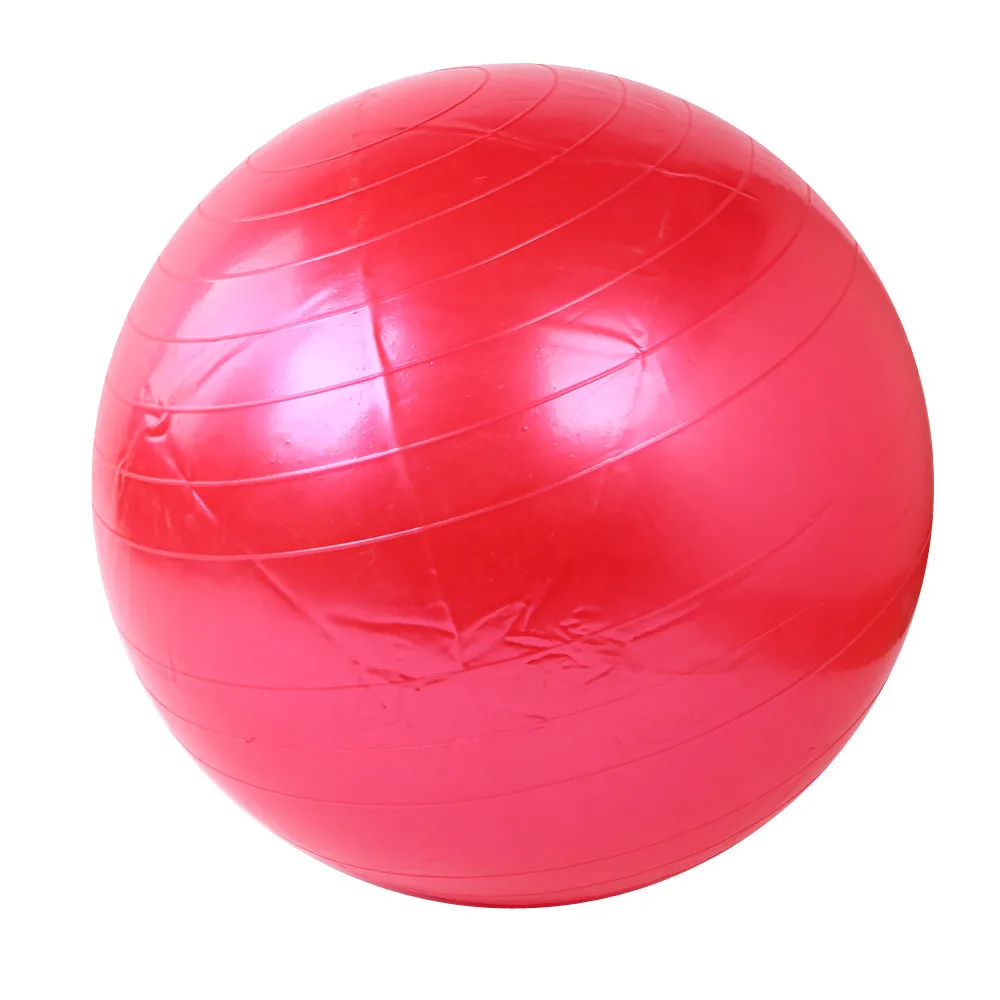 55 см тренажерный зал центр для внутреннего использования тренировка фитнес-Мячи Упражнения Тренажерный Зал Гладкий эко Европейский многоцелевой burstproof ПВХ мяч для йоги - Цвет: Красный