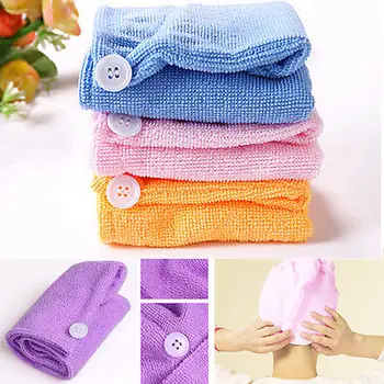 

Microfiber Hair Wrap Towel Drying Bath Spa Head Cap Turban Wrap Twist Dry Shower
