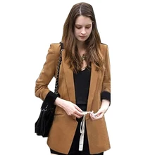 Nice Women Fall Fashion Jaquetas Feminina Patchwork Different Color Slim Suit Women Blazers And Jackets JT96