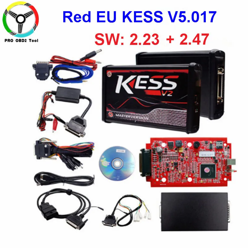 

Online EU Kess V2 Master Ktag Kess V5.017 V2.47 Red OBD2 ECU Chip Tuning Tool No Token Limited Ktag V7.020 V2.23 ECU Programmer