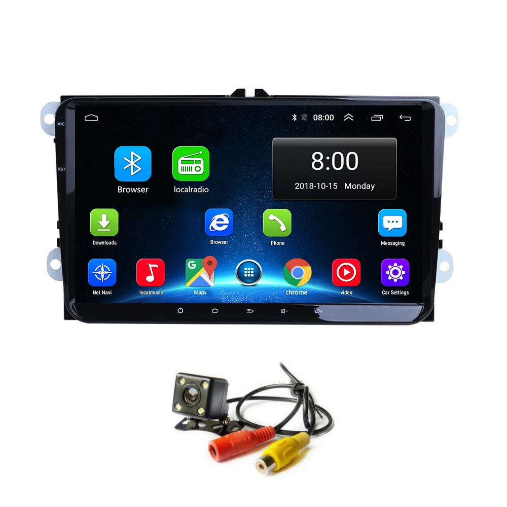 

Android 8.1 Car Radio Stereo GPS Universal for Volkswagen Passat CC Golf B6 B7 Tiguan Polo Skoda Octavia Seat Leon Car