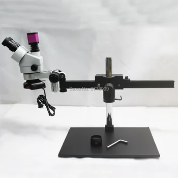 

3.5X~90X Trinocular Guide Stereo Zoom Microscope With HDMI Video Camera 25cm Working Distance PCB Inspection Phone Repair
