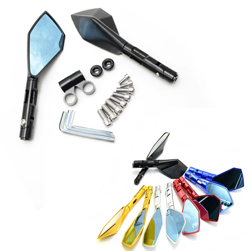 

Motorcycle Mirrors motorbike moto CNC Rearview side Mirror Aluminum For Bajaj Pulsar 200 NS Bajaj Pulsar 200NS All Years mt09 07