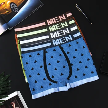 

Sexy Men Underwear Boxer Shorts Cartton Pattern Male Panties Seamless Soft Men's Underwear Boxers Mens Underpants Lingerie M0046