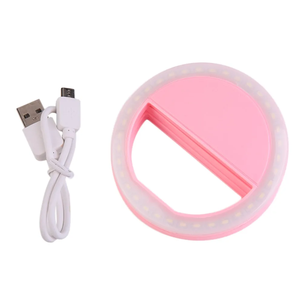 

Smart Phone Fill Light Rechargeable Clip-On Design Luminous Lamp LED Flash Light Phone Ring For Iphone For Samsung