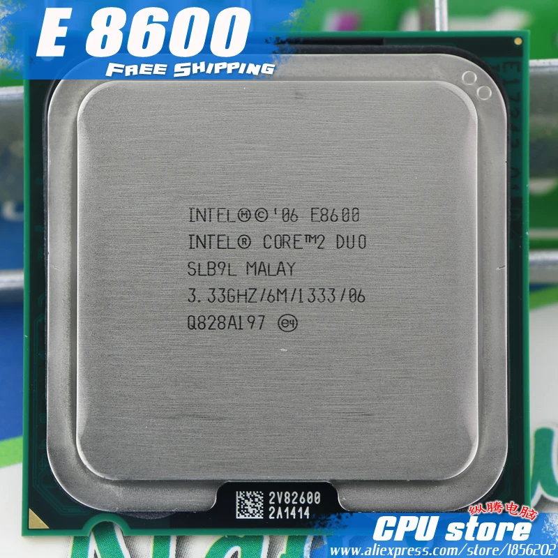 Процессор Intel Core 2 Duo E8600 cpu (3 33 ГГц/6 м/1333 ГГц) Двухъядерный разъем 775 (Рабочая 100%