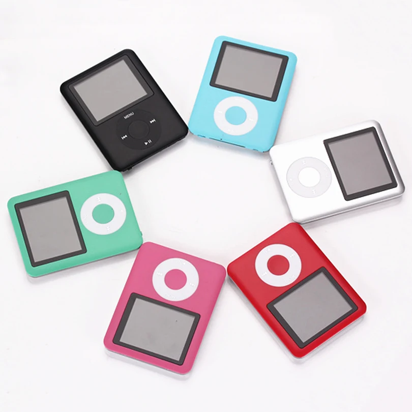 

SMILYOU New Mini MP3 MP4 Music Player 4GB 8GB Memory 1.8 inch LCD Screen FM Radio Video Player Black Blue Silver Blue Pink Green