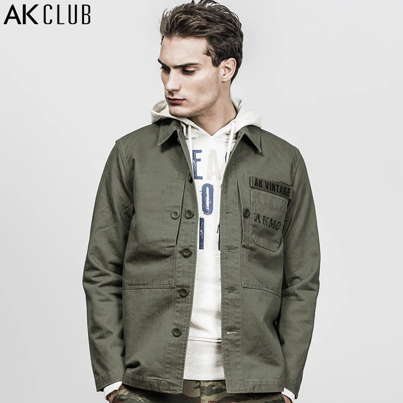 AK CLUB Men Jacket M 43 Marine Corps Vintage Series Field Jacket Padded