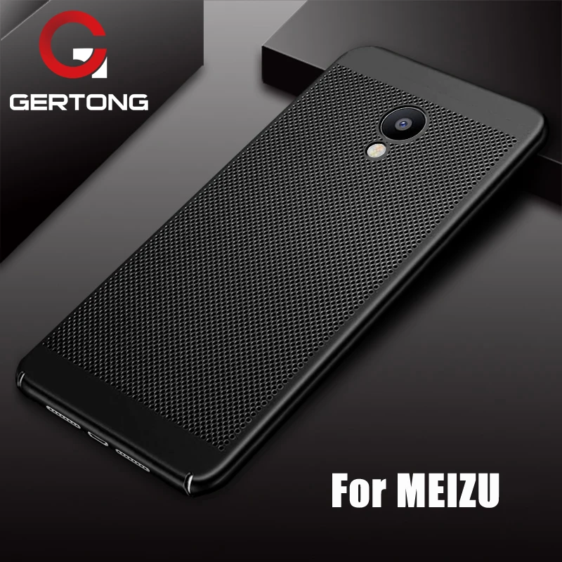 

GerTong Heat Dissipation Phone Case For Meizu M5 Note M3 Note Cases Back Cover For Meizu M5S M5C M6 Pro7 Plus Hard PC Housing