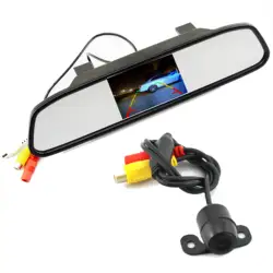 Парковочные системы Системы 2 в 1 4,3/5 TFT ЖК-дисплей зеркало автомобильные парковочные монитор + 170 градусов мини Автомобильная камера заднего