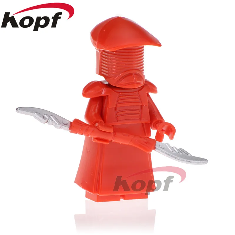 

PG818 Space Wars Redrobes Red Guard The Last Jedi Luke Skywalker Han Solo Building Blocks Bricks Figures Toys For Children