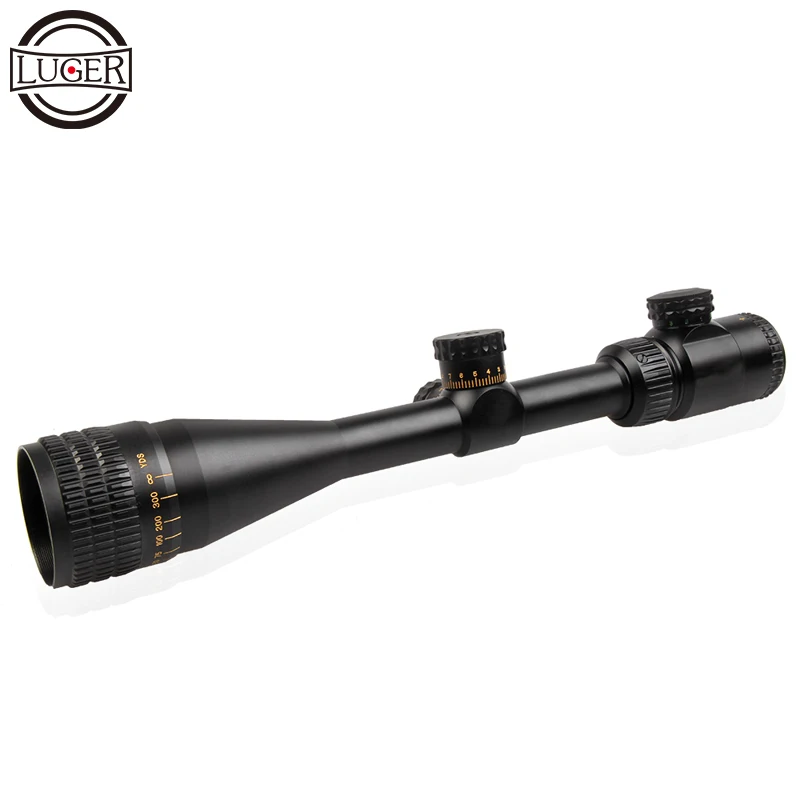 

LUGER 4.5-18X44AOE Scopes Hunting Optical Sight Riflescope Fits Rail Mount Tactical Sniper Scope For Airsoft