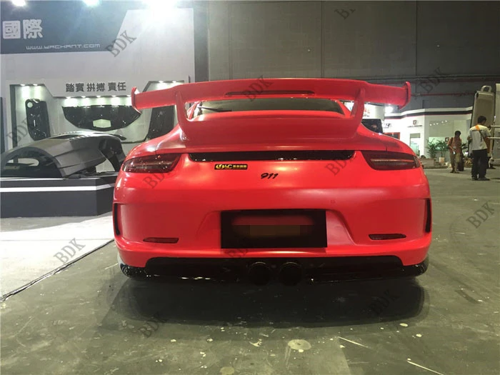 Подходит для Порше 991 GT3 911 Carrera углеродного волокна задний спойлер заднего крыла