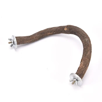 

1PCS High Quality Bird Supplies Pet Bird U Shape Wooden Stand Perch Parrot Foot Toy Gnawing Toy Bird Cage Accessories