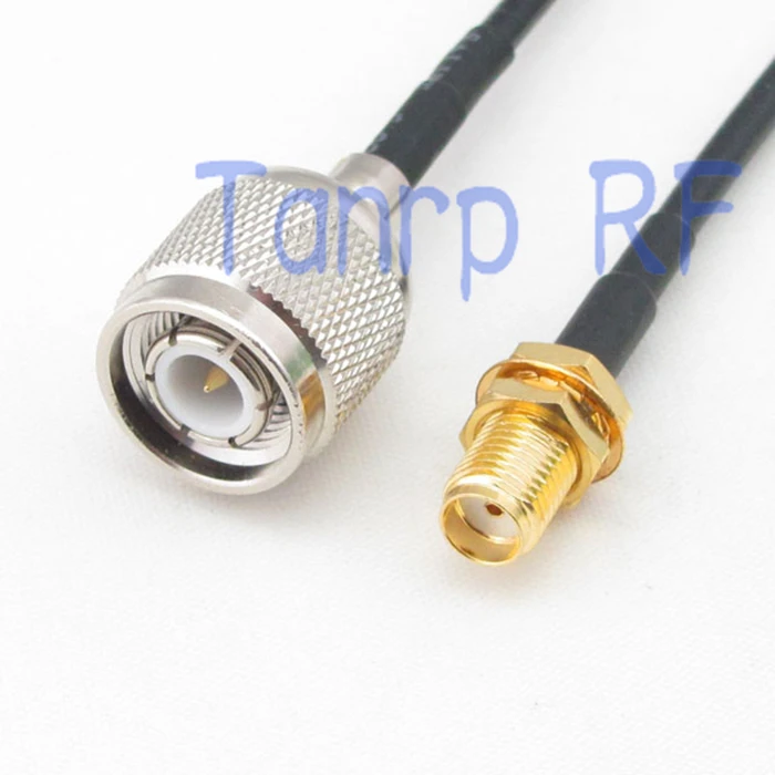 

50CM Pigtail coaxial jumper cable RG174 extension cord 20in TNC male plug to SMA female jack RF connector adapter