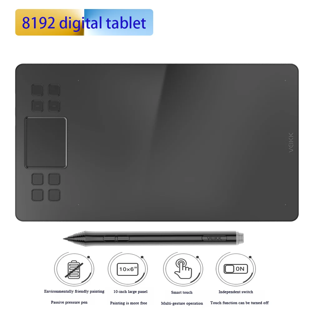 

8192 Levels Digital Tablets Graphic Tablets Signature Pen Tablet Professional Animation Drawing Board Tablets PK 1060 h430p