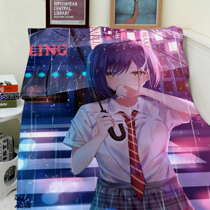 Супер мягкое бархатное плюшевое одеяло с аниме Darlling In The Franxx Zero Two Ichigo современное