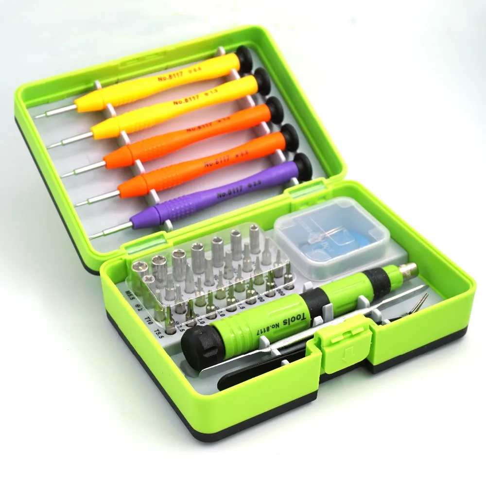 WLXY 38 in 1 Multi Purpose Screwdriver Set for iPhone 7 7Plus Repair Opening Tool Kit Torx Hex