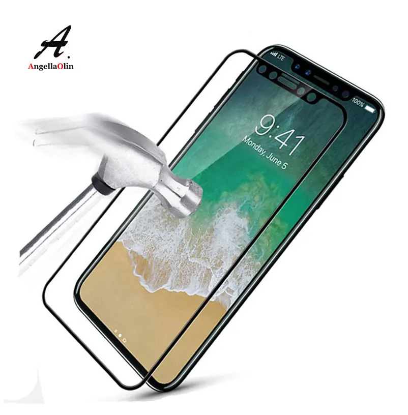 9H полное покрытие закаленное стекло для iPhone 11 Pro Xs Max XR 6 6s plus 7 7S 8X5 5s 5c SE 1 &quotЗащитная