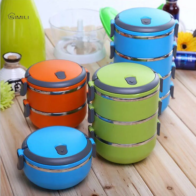 304 Stainless Steel Bowls Lunch Box Multilayer Japanese Bento