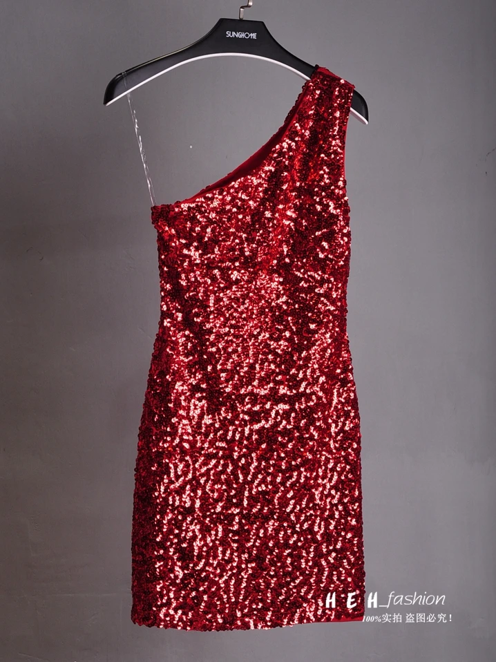 Cakucool/Лидер продаж; летнее сексуальное платье с блестками на одно плечо без рукавов; украшенный сарафан; вечерние платья; 9 цветов
