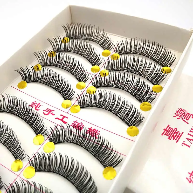 10 Pair Handmade Faux Lashes Brand Makeup False Eyelashes Eyelash