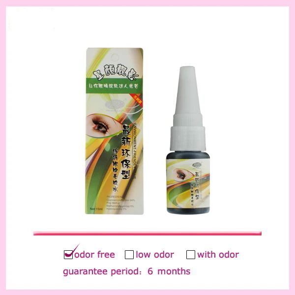 1pcs 15ml Odor Free Fast Dry No Toxic Black Eyelash Glue Individual