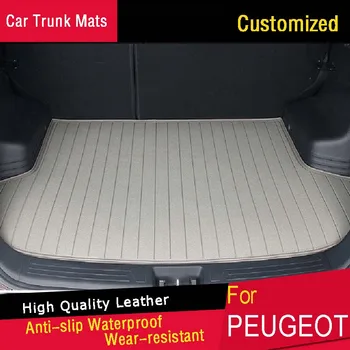 

Car Trunk Mats for Peugeot 206 301 307 308 408 508 RCZ 2008 3008 5008 Customized Carpets Waterproof