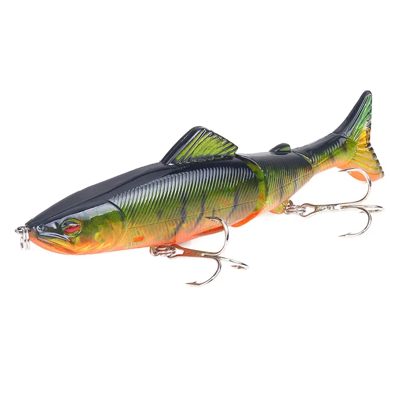  1PCS 18g/13cm Fishing Wobblers Lure Bait For Fishing Lure 3 Segments Bait Hard With Steel Ball Cran