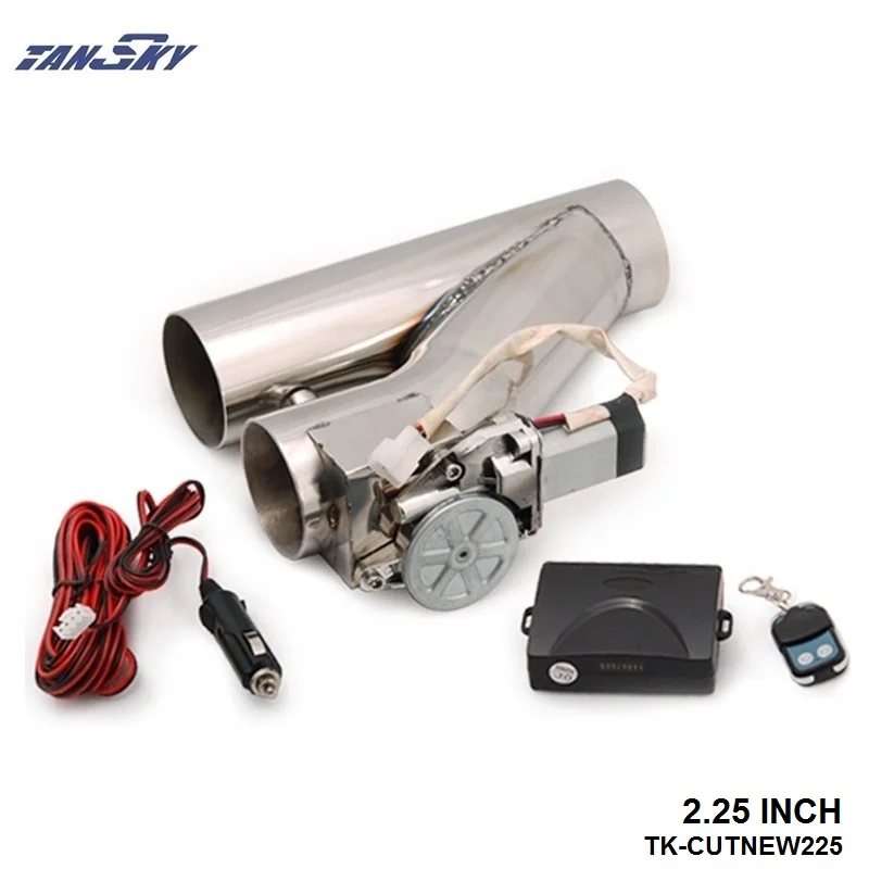 TANSKY- 2.25" Exhaust Downpipe Testpipe Catback E Electric Cutout kit Switch Control+Remote  TK-CUTNEW225
