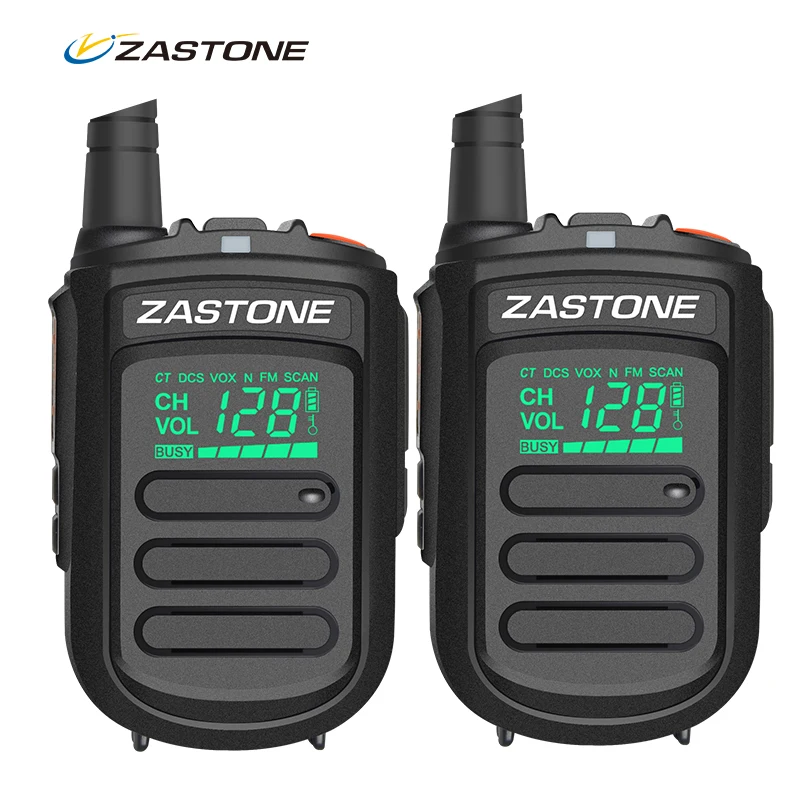 

2pcs Zastone mini9 Walkie Talkie UHF 400-470MHz Frequency Two Way Radio FM Transceiver Handheld Communicator Radio Kids Radio