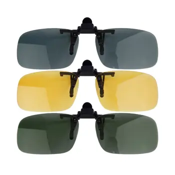 

Driving Night Vision Clip-on Flip-up Lens Sunglasses Cool Eyewear Clip On Lens Anti-UV 400 Unisex for Women & Men