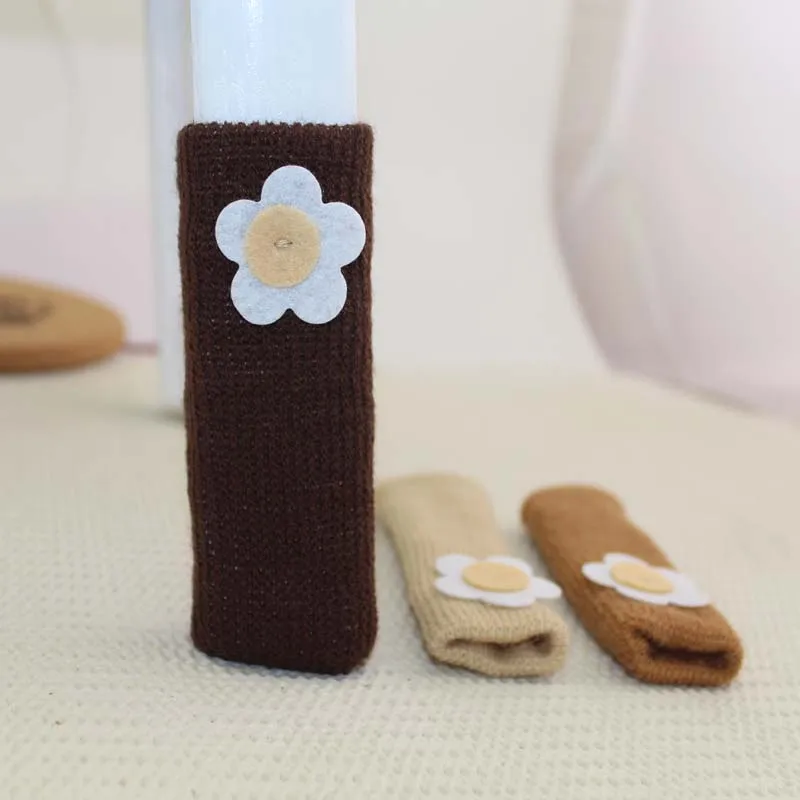 

Saim 24pcs Home Textile Knit Chair Covers Mute Table Legs Office Chair Cover Seat Foot Cover Socks Mats Portector for Wedding