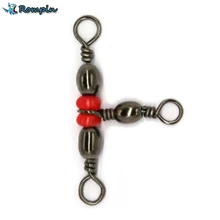 Rompin 20 шт./лот, 3 способа рыболовной прокатки, латунный бочонок, тройные поворотные подшипники, разъем, твердое кольцо, рыболовные снасти, аксессуары