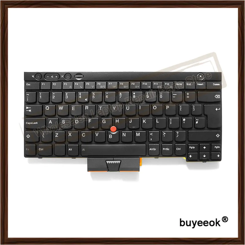 

Original Black Keyboard For Lenovo IBMT430 L430 W530 T430S T430I X230I T530 L530 X230 UK Laptop Keyboard Replacement